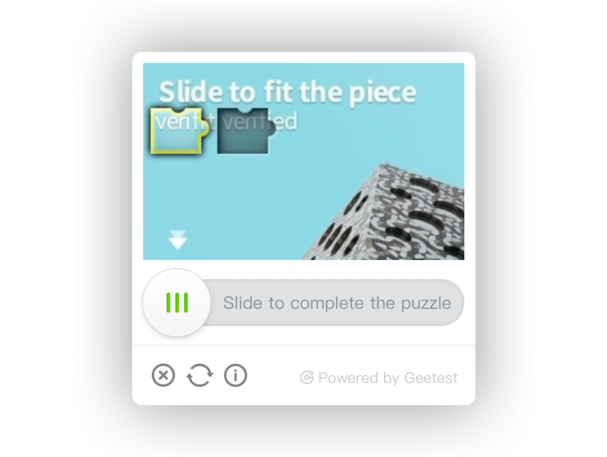 GeeTest captcha